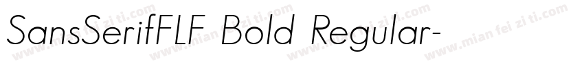 SansSerifFLF Bold Regular字体转换